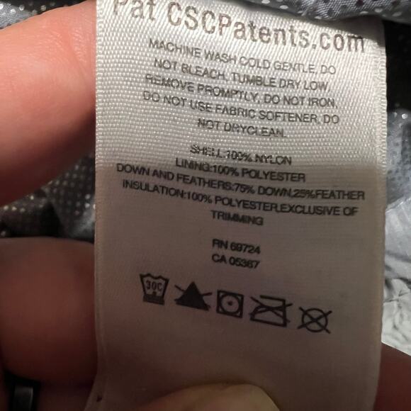 Columbia Puffer Jacket Womens Large Omni Heat Turbodown Gray Coat ** - Picture 10 of 10